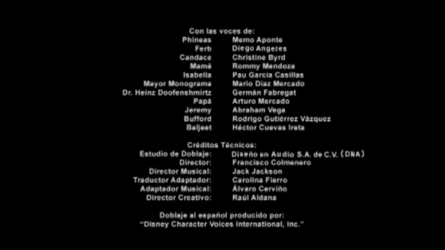 Efectos gráficos en secuencia de créditos