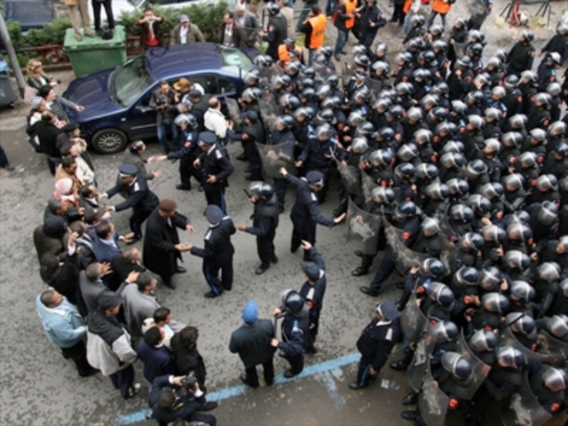 Riot in Casablanca,Morocco