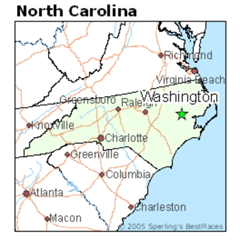 Ten Miles Below Washington,NC