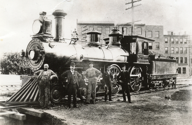 George Stephenson invents the railroad locomotive