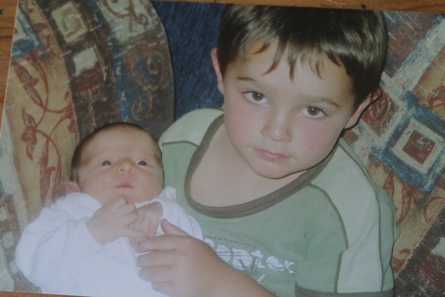 My brother was born