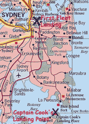 Captain Cook discovers the East Coast of Australia