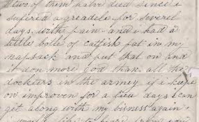 Camp near Chattanooga a letter to his father 19th letter