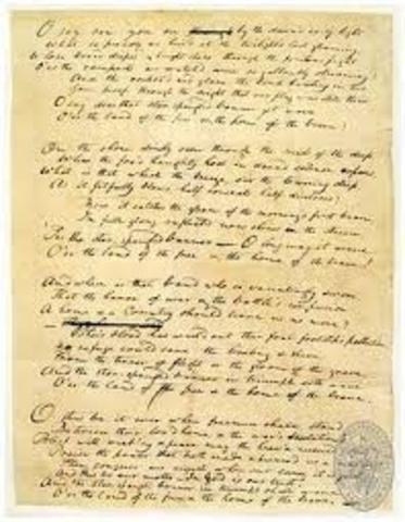 Writing Of The Star Spangled Banner