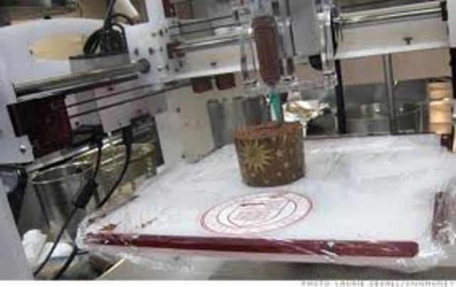 Cornell University began to build 3D food printer.