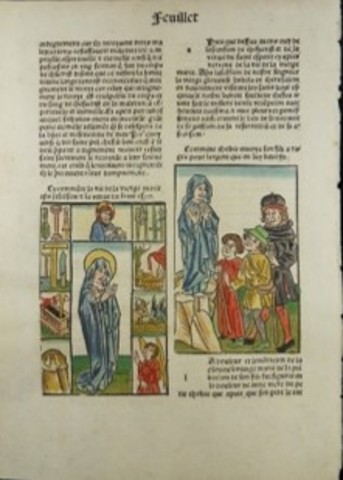 Guillaume Le Roy imprimió el libro Le Mirover de la Rèdemp-tion