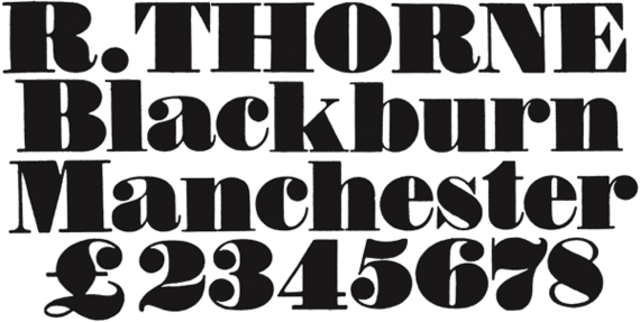 Robert Thorne introdujo letras mas gruesas