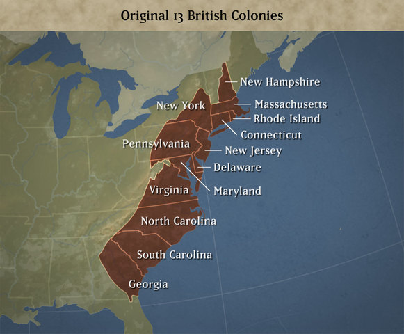 Original 13 Colonies