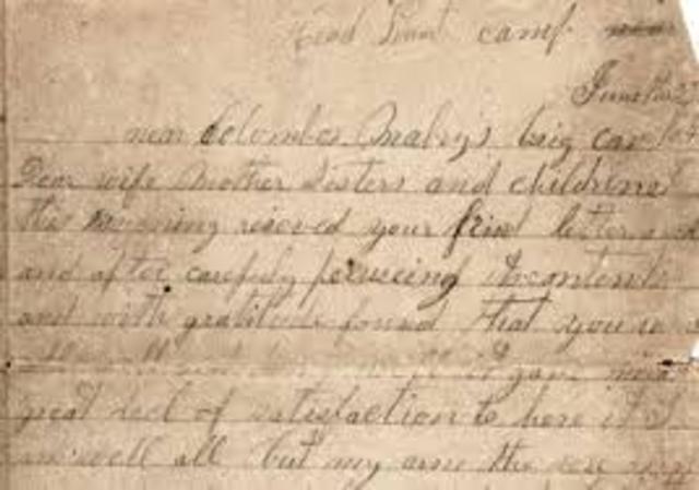 Camp near Washington, D.C. a letter to his father 25th letter