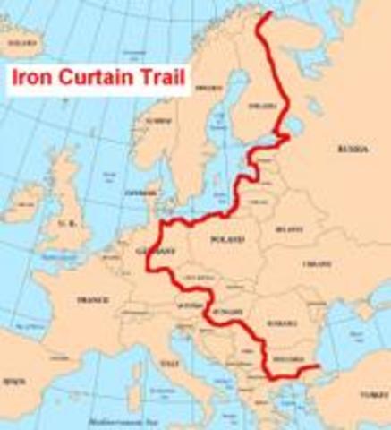 "An Iron curtain has descended on Europe"