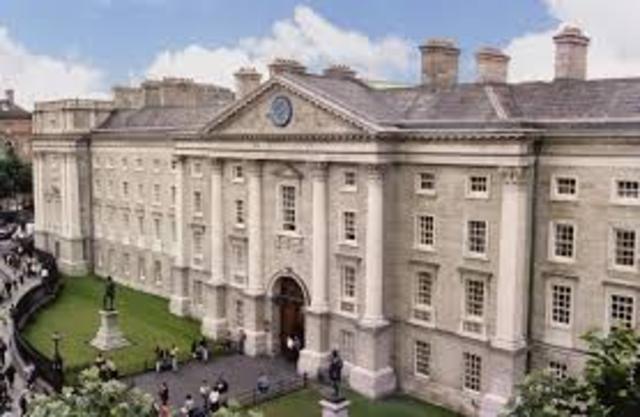 At 14 began Trinity College in Dublin.