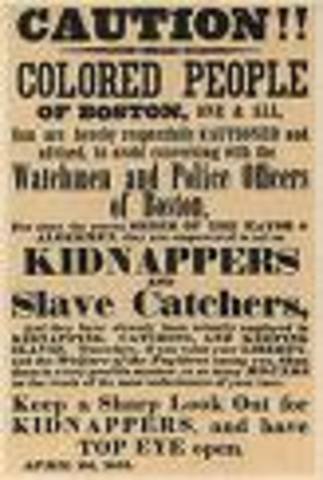 the fugitive slave law is passed