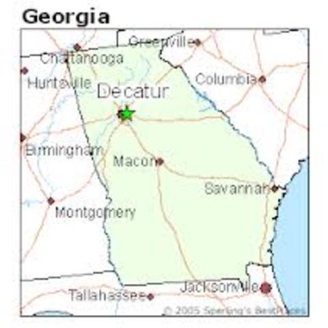 They left Decatur, Georgia.