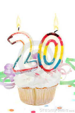 He turned 20 years old on this day.