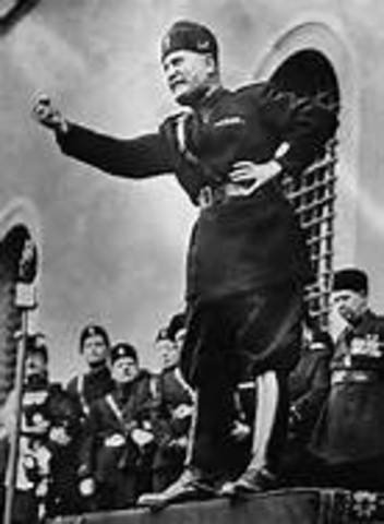 Mussolini’s Fascist Party in Italy