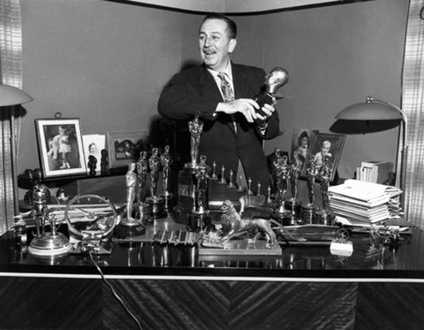 Walt won an Award for Flowers and Trees his origanal cartoon