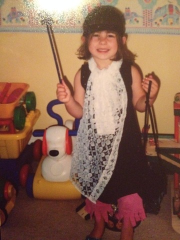 Eu disfarcei-me pela primeira vez.