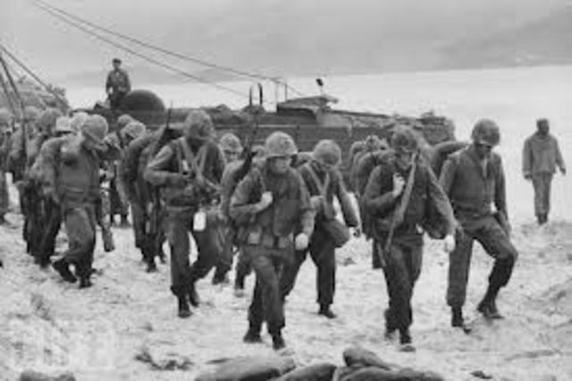 On March 8, the first U.S. combat troops, 3,500 marines, land in South Vietnam.