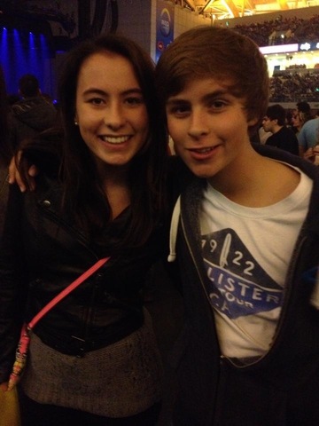 Eu fui para Bruno Mars com minha mãe e meu irmão