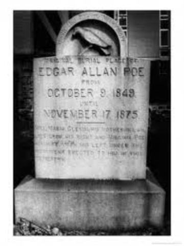 Edgar Allan Poe dies