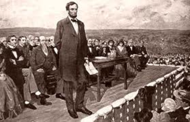 lincoln delivers the gettysburg address