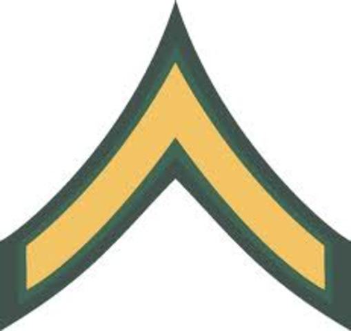 Edgar enlisted in the army as Edgar A. Perry