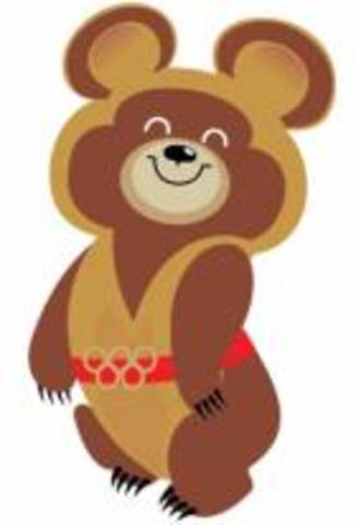 Открытие XXII летних Олимпийских игр в Москве.