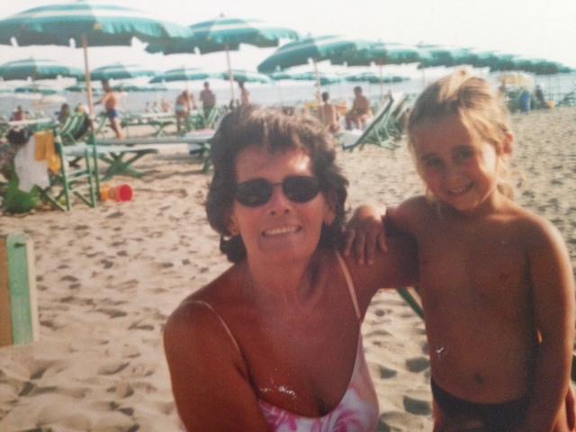 forte dei marmi with my grandma