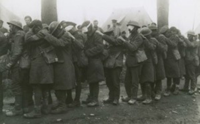 British accidentally gas their own troops.