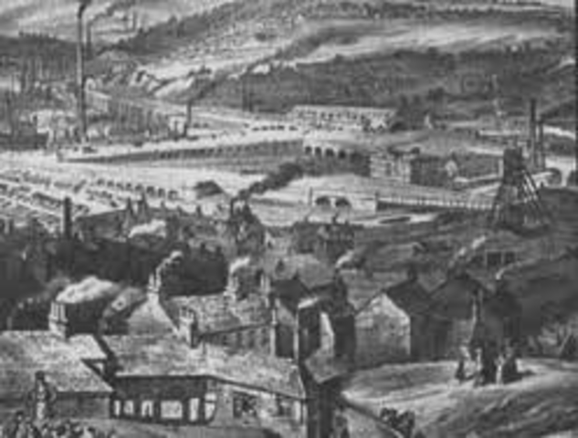 Textile workers smash machinery in factorys mills.