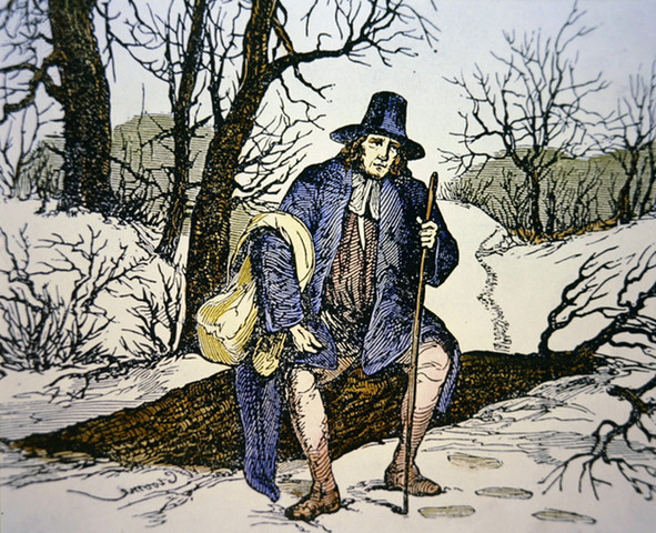 Roger Williams settles in Providence.