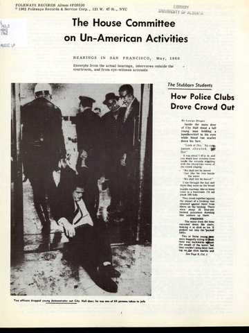 House Un-American Activities Comittee