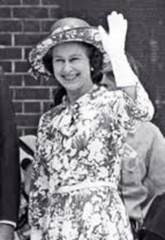 Queen Elizabeth sends her first email.