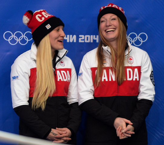 Kaillie Humphries and Heather Moyse