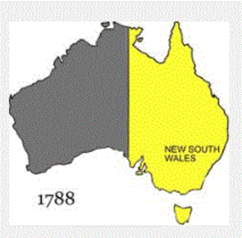Map Of Australia 1788 The Colonisation Of Australia 1788-1901 Timeline | Timetoast Timelines