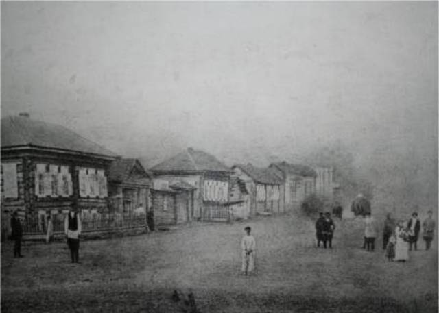 Центральная улица с. Спасское до революции.