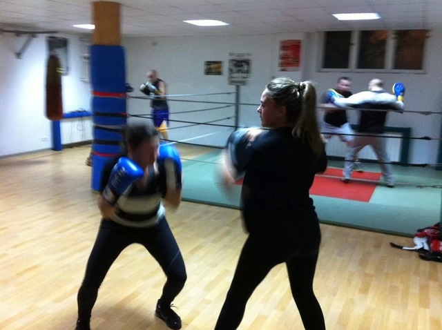 Comienzo de mis clases de boxeo.