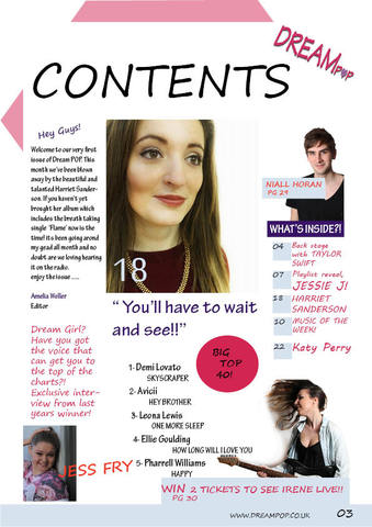 Contents Page - Navigation