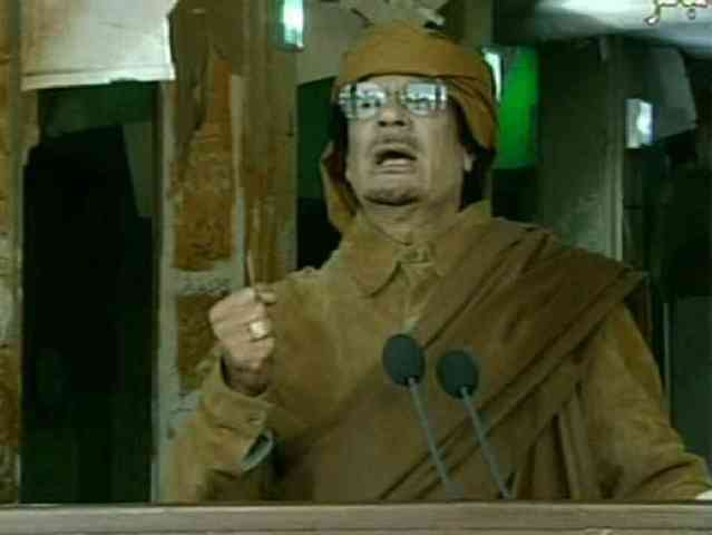 Gadhafi speaks out