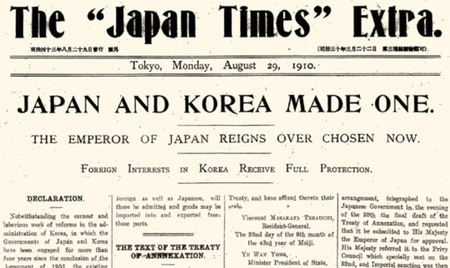 Japan annexes Korea