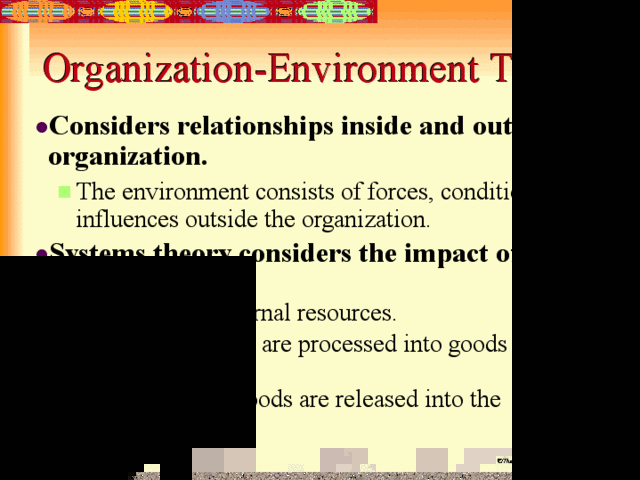 Organizational Environment Theory