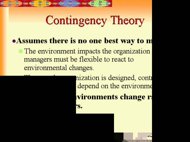 Contingency Theory