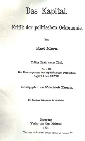 Capital, Volume III published