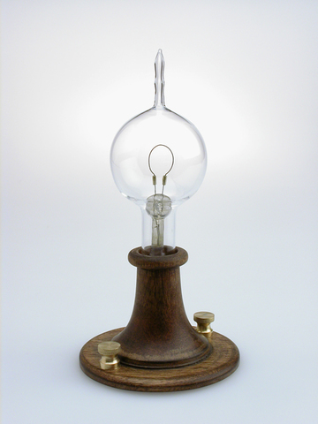 Invention of the first electric light
