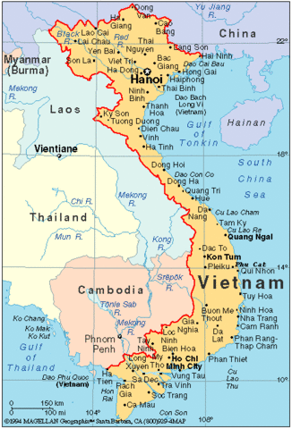 In 1954 the Vietnam War began.