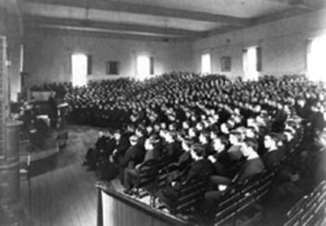 Oberlin College becomes the first college to admit women along with men