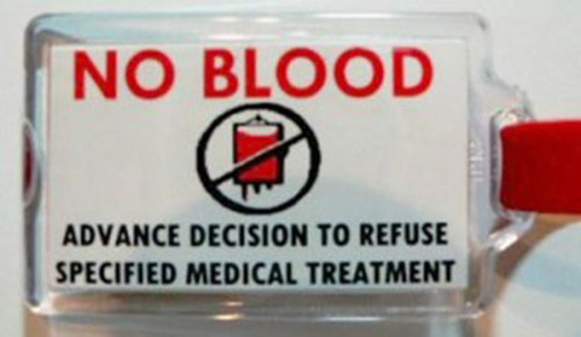 no more transfusions on humans