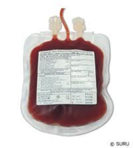 Blood storge, from glass bottles to plastic bags