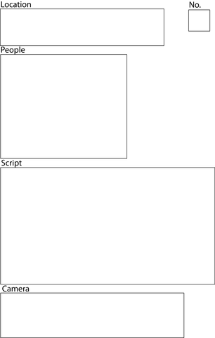 Story Boards with Location Photo and Script (2nd Draft)