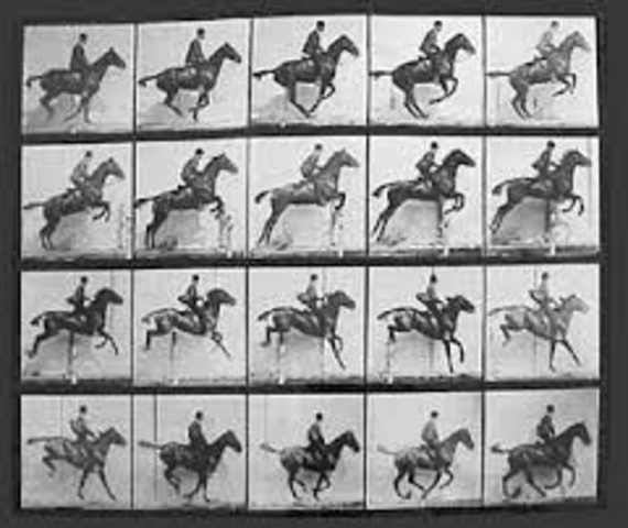 The moving picture is developed